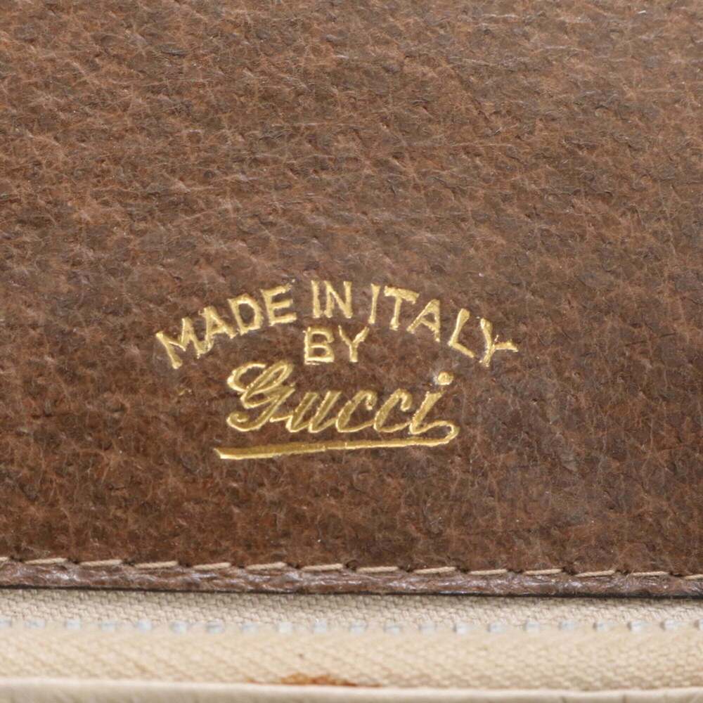 Vintage Old Gucci GG Canvas Leather Handbag Tote Bag - Beige Brown Women's - Picture 10 of 10